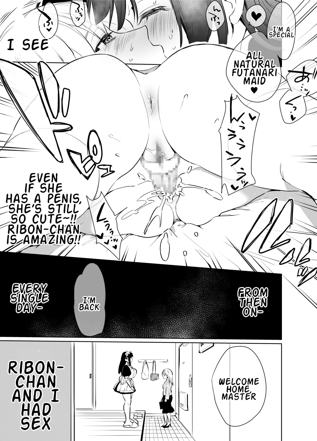 Hentai Manga Comic-Futanari Maid Ribon-chan-Read-18